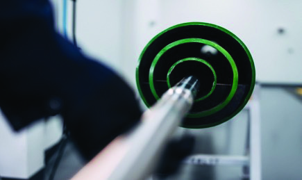 Pulse IGNIS sensor sub being handled in the testing lab